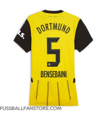 Borussia Dortmund Ramy Bensebaini #5 Replik Heimtrikot Damen 2024-25 Kurzarm